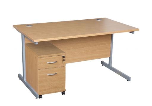 Buy & Sell Madeley Telford and Wrekin - Photos for Cantilever Desk 1200w×800d, KARBON, Beech