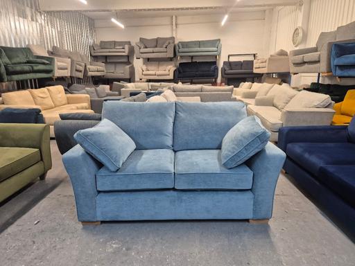 Buy & Sell Cheslyn Hay South Staffordshire - Photos for Next Heath Fine Chenille Mid Blue 2 Seater