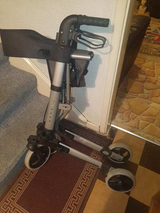 Buy & Sell Pensnett Dudley - Photos for Rollator Walker With Seat, Chunky Wheels, VGC
