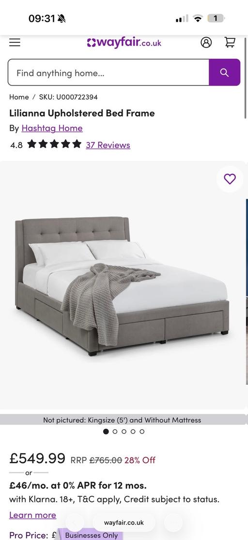 Buy & Sell Tividale Sandwell - Photos for Double bed frame with storage