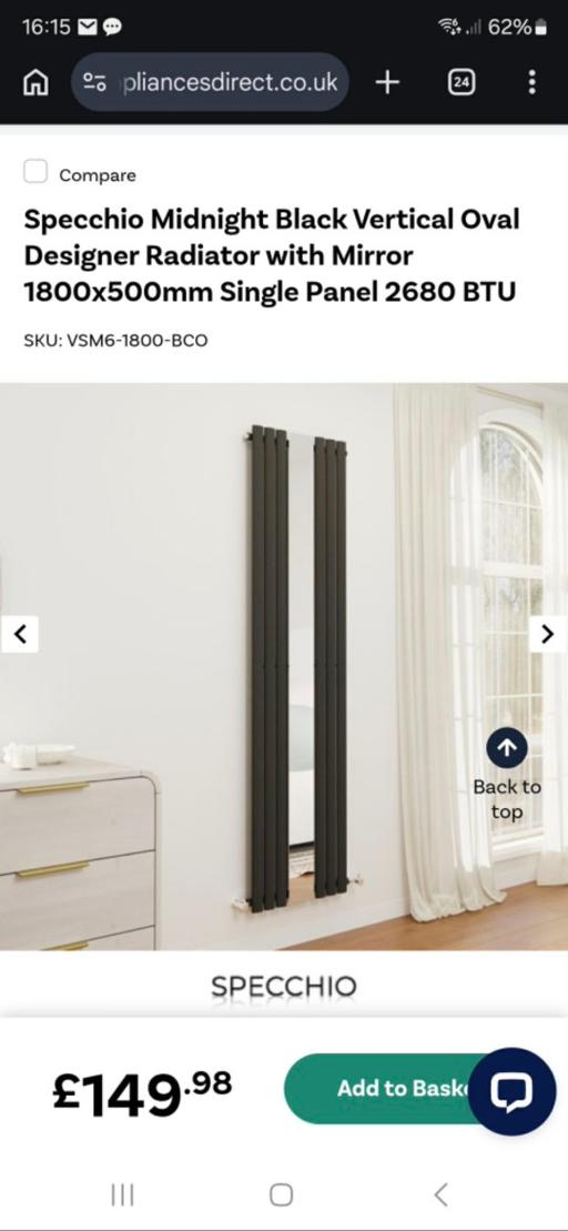 Buy & Sell Hurst Green Dudley - Photos for Specchio Midnight Black Vertical Oval Designe