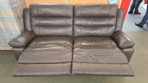 Buy & Sell Dudley West Midlands - Photos for Brown leather recliner sofa
