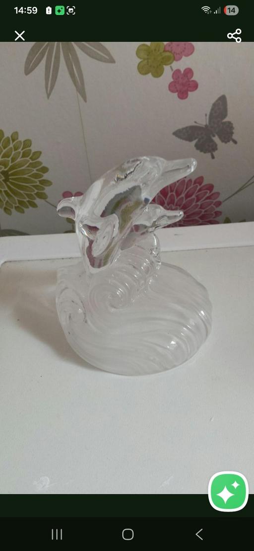 Buy & Sell Hatherton South Staffordshire - Photos for CRYSTAL DOLPHIN ORNAMENT HEAVY QUALITY
