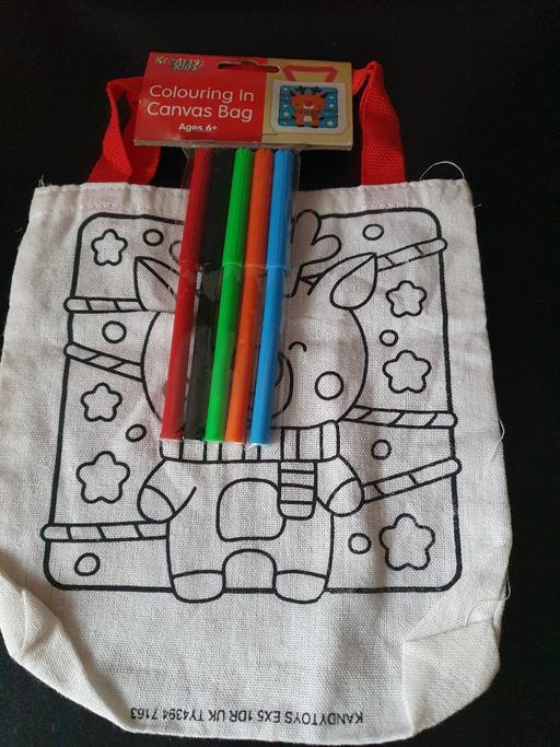 courses Upper Gornal Dudley - Photos for Christmas canvas bag colouring set NEW