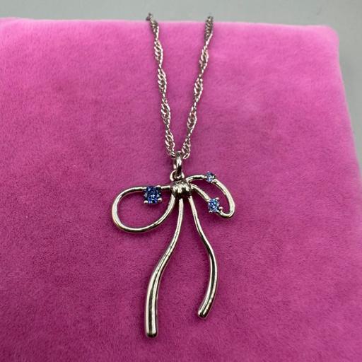 Buy & Sell Tyseley Birmingham - Photos for Pretty TJC Stylised Crystal Ribbon Necklace