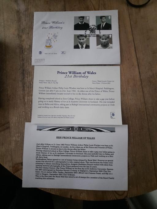 courses Greenford Ealing - Photos for Prince William 21st Birthday Stamps Momento