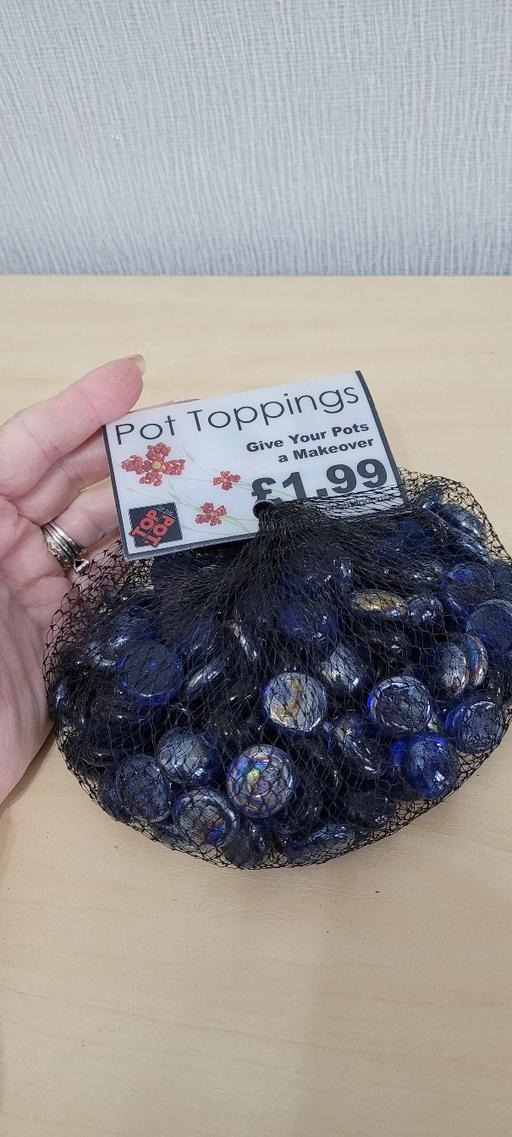 Buy & Sell Great Houghton Barnsley - Photos for New blue glass iridescent plant pot topping