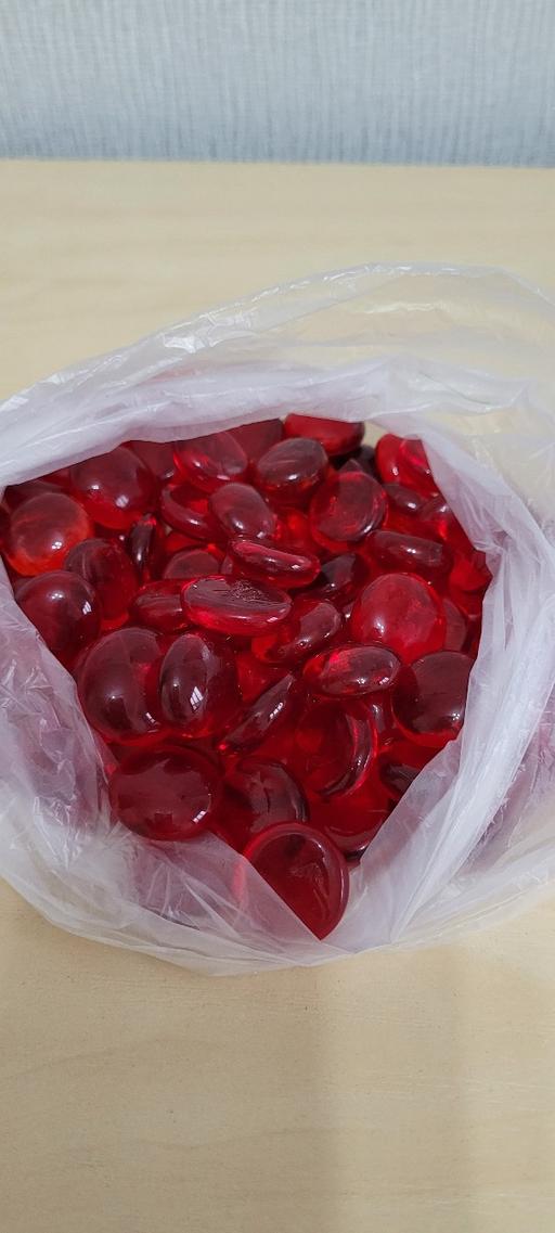 Buy & Sell Great Houghton Barnsley - Photos for Red glass iridescent plant pot toppings