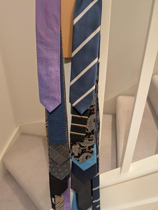 Buy & Sell - Photos for 12 Men’s Ties + Tie Holder Vintage and modern