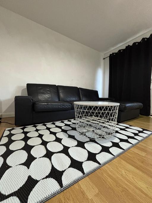 Buy & Sell Walthamstow East London - Photos for 3 seater leather sofa ikea wth chaise lounge