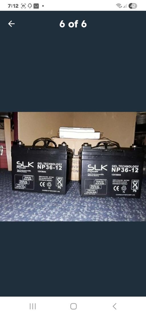 Buy & Sell Highams Park East London - Photos for 2 x 12v Gel mobility scooter Battery