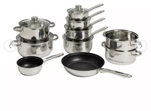 Buy & Sell Farnworth Bolton - Photos for Argos home 9 piece stainless steel pan set