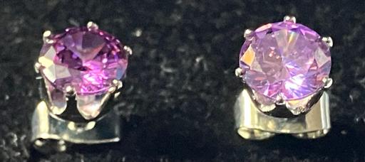 Buy & Sell Yeovil Somerset - Photos for Ladies jewellery silver amethyst studs 1.00ct