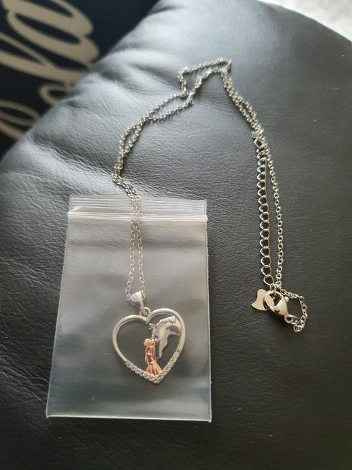 Buy & Sell Bilston Wolverhampton - Photos for silver neckless heart with horse