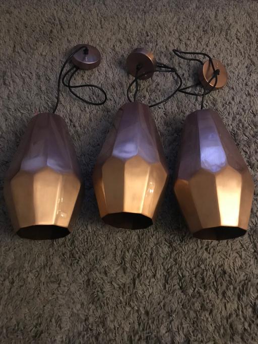 Buy & Sell Bordesley Green Birmingham - Photos for 3 Gold pendant lights