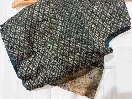 Buy & Sell Limehouse East London - Photos for Floral green/turquoise saree