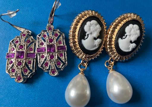 Buy & Sell Yeovil Somerset - Photos for 2x roman style earrings 1x pink amethyst
