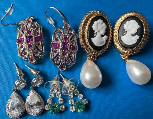 Buy & Sell Yeovil Somerset - Photos for Ladies jewellery 4x silver gem set earrings