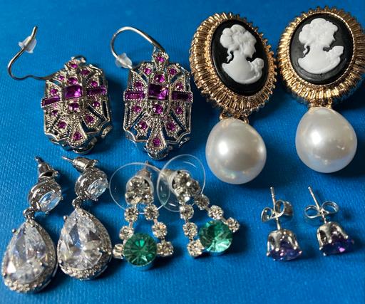 Buy & Sell Yeovil Somerset - Photos for Ladies jewellery 5x silver gem set earrings