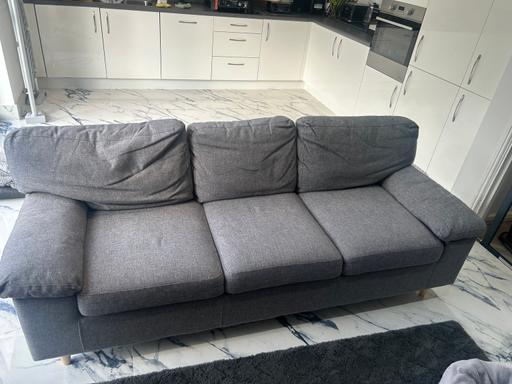 Buy & Sell Prescot Knowsley - Photos for Grey three seater sofa