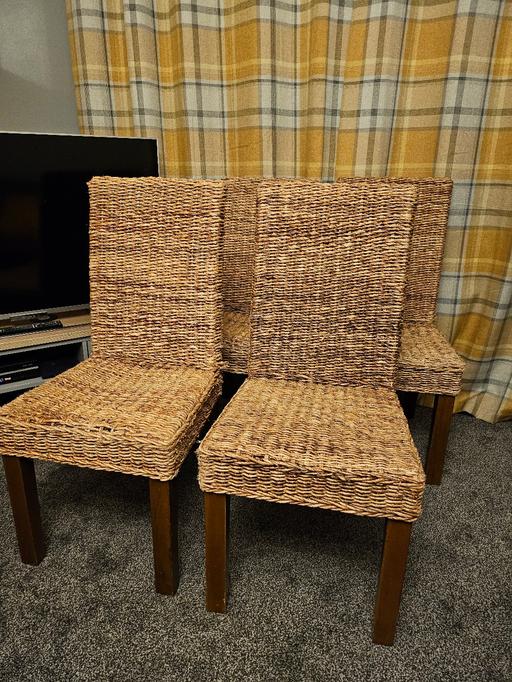 Buy & Sell Bradmore Wolverhampton - Photos for 4 wicker dining chairs