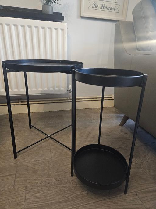 Buy & Sell Kingswinford Dudley - Photos for 2 x black tables