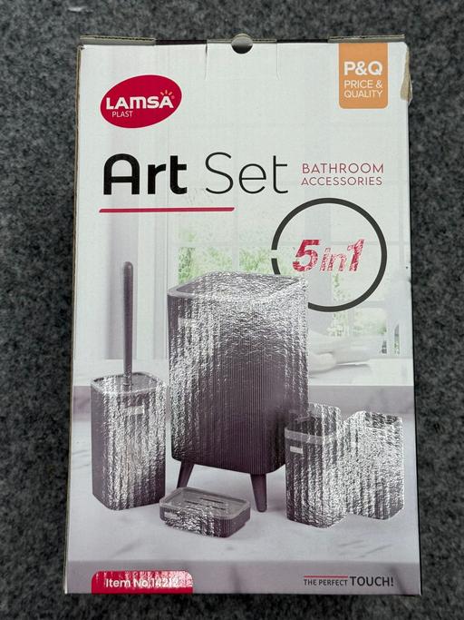 Buy & Sell Yardley Birmingham - Photos for Art Set White & Grey Bathroom Accessories