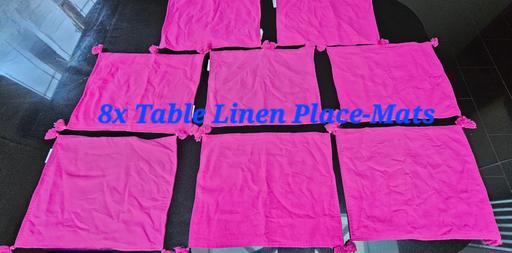 Buy & Sell Heath Hayes Cannock Chase - Photos for 8 Table Linen Place-Mats Pink With Tassels 30