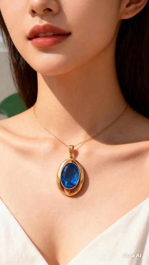 Buy & Sell Wolverhampton West Midlands - Photos for Rolled gold pendant blue stone