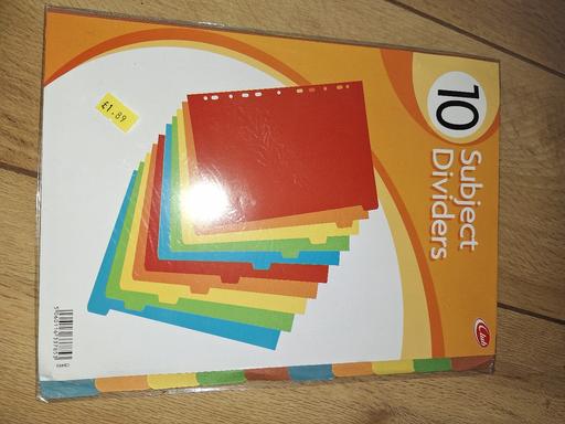 Buy & Sell Ettingshall Park Wolverhampton - Photos for New 10 Subject Dividers