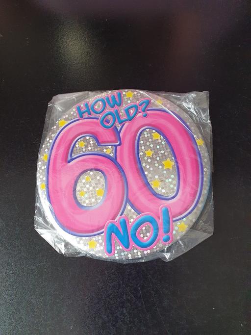 Buy & Sell Upper Gornal Dudley - Photos for large 60th birthday badge NEW