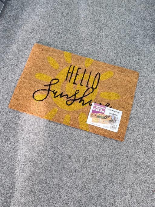 Buy & Sell Yardley Birmingham - Photos for Hello Sunshine Natural Coir Door Mat 40x60cm