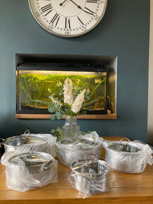 Buy & Sell Sedgley Dudley - Photos for 5 saucepans with lids