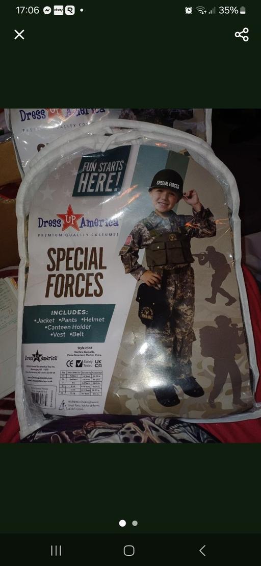 Buy & Sell Tividale Sandwell - Photos for armed forces costume. age 12-14. new