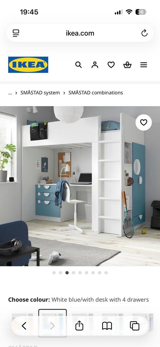 Buy & Sell Dollis Hill North West London - Photos for IKEA SMÅSTAD Bunk Bed