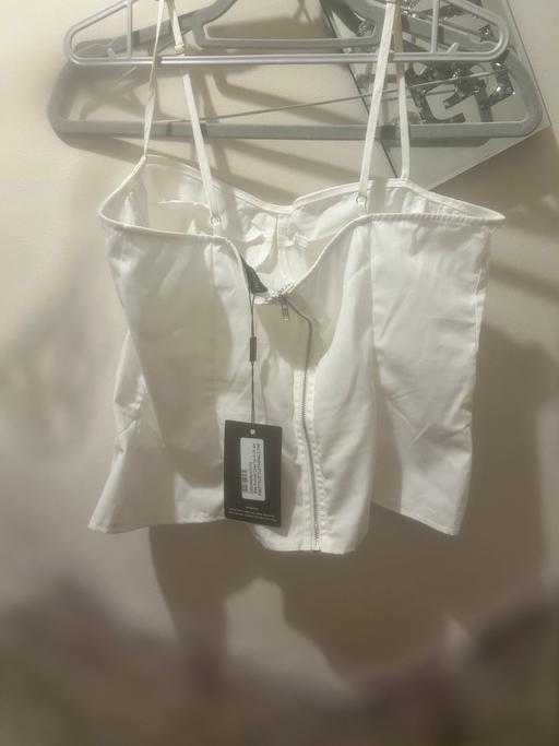 Buy & Sell Margate Thanet - Photos for Pure white strap corset top bank and front
