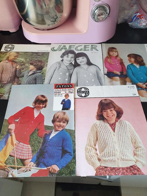 courses Upper Gornal Dudley - Photos for vintage knitting patterns x 5