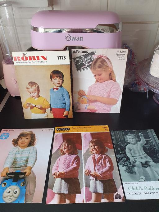 courses Upper Gornal Dudley - Photos for vintage knitting patterns x 5