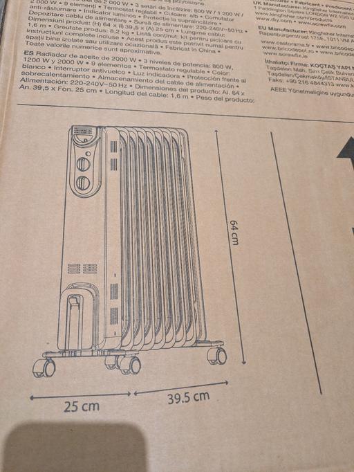 Buy & Sell Blackhorse Road East London - Photos for oil filled radiator, new unopened