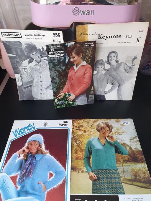 courses Upper Gornal Dudley - Photos for vintage knitting patterns x 5