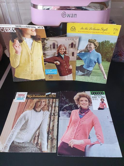 courses Upper Gornal Dudley - Photos for vintage knitting patterns x 5