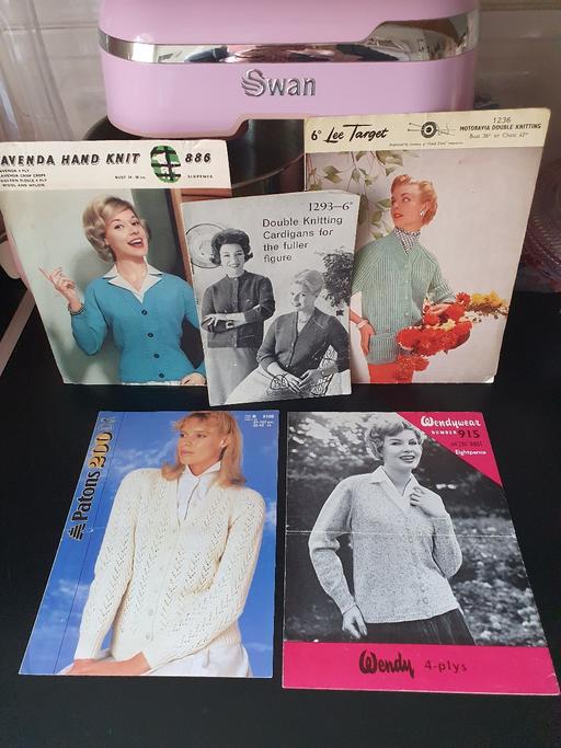 courses Upper Gornal Dudley - Photos for vintage knitting patterns x 5