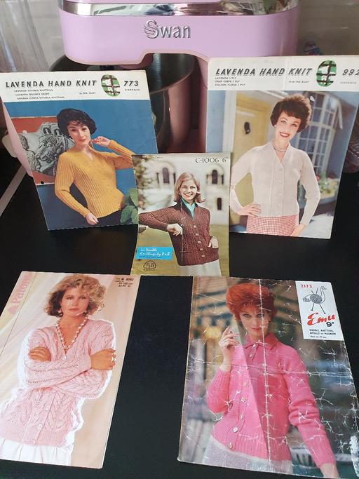 courses Upper Gornal Dudley - Photos for vintage knitting patterns x 5