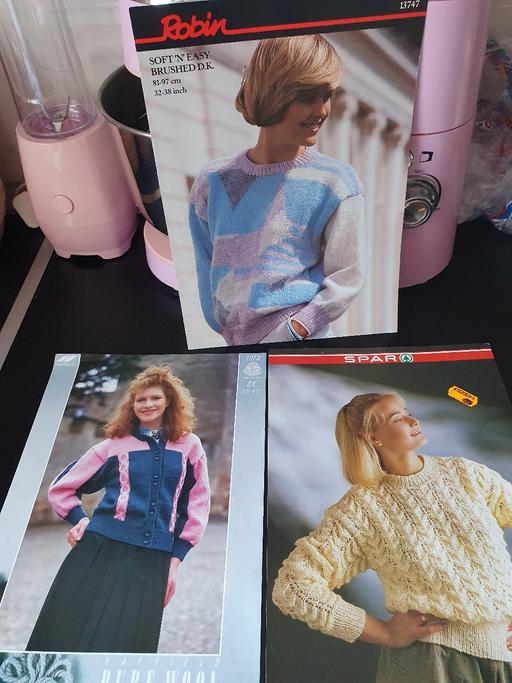 courses Upper Gornal Dudley - Photos for vintage knitting patterns x 3