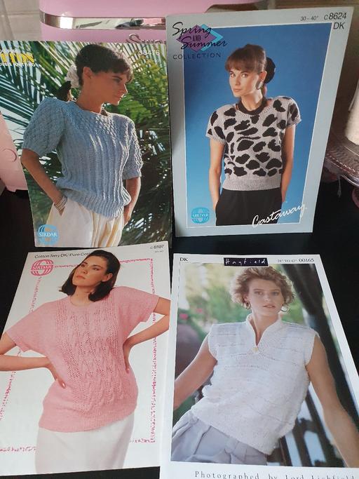 courses Upper Gornal Dudley - Photos for vintage knitting patterns x 4