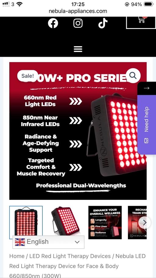 Buy & Sell Wavertree Liverpool - Photos for Nebula LED red light device for face&body