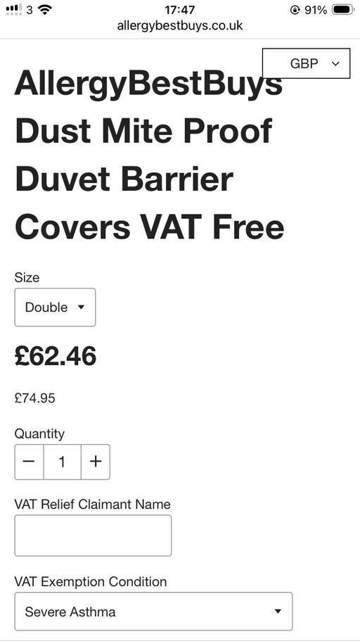 Buy & Sell Wavertree Liverpool - Photos for Dust mite proof duvet cover and pillow case