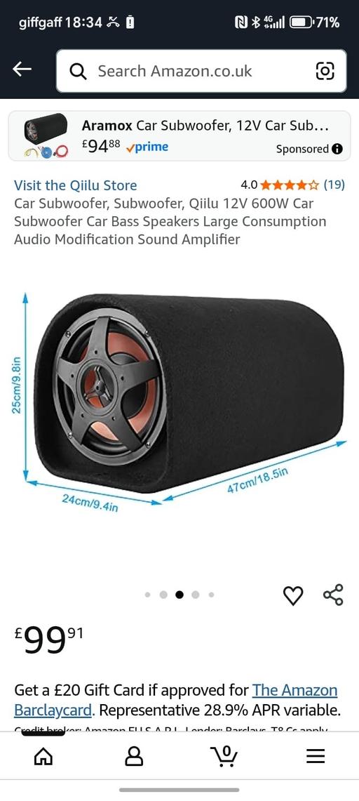 Buy & Sell Shard End Birmingham - Photos for 600 watt tube car boom box, built in amp