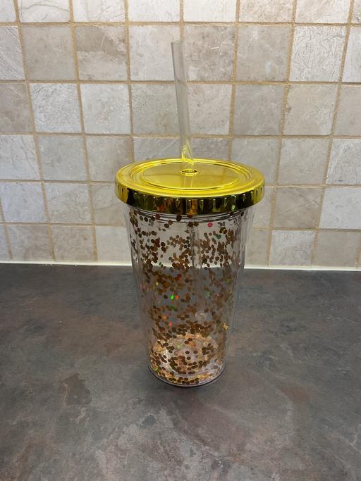 Buy & Sell Liverpool Knowsley - Photos for Gold Glitter Drinks Tumbler