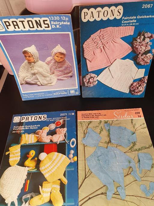 courses Upper Gornal Dudley - Photos for vintage knitting patterns x 4